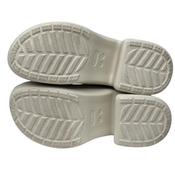 Crocs Siren Clog Men Size 8 Women Size 10 Platform Heel Mule Color- Bone White - Picture 10 of 11